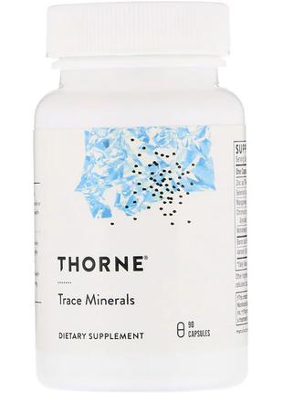 Микроэлементы, Trace Minerals, Thorne Research, 90 капсул