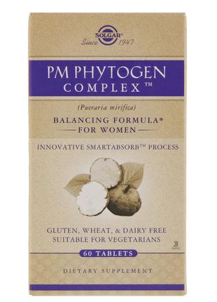 Менопауза Комплекс для Женщин, PM Phytogen Complex, Solgar, 60...