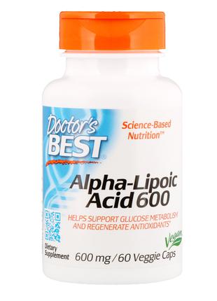Альфа-липоевая кислота, Doctor's Best, Alpha-Lipoic Acid, 600 ...
