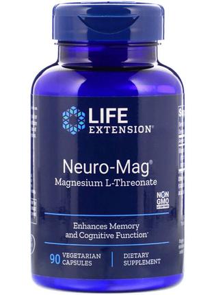 Магний L-треонат, Magnesium L-Threonate, Neuro-Mag, Life Exten...