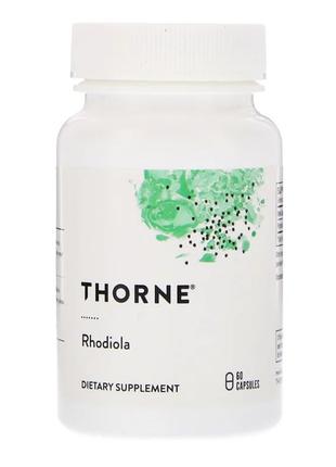 Родиола, Rhodiola, 100 мг, Thorne Research, 60 капсул