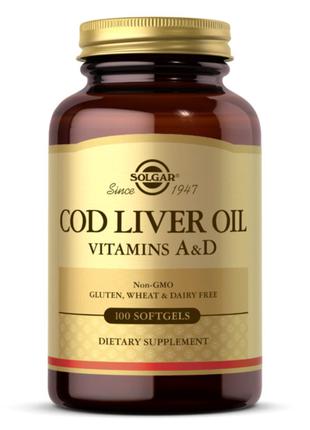 Витамины A и D из печени норвежской Трески, Cod Liver Oil & Vi...