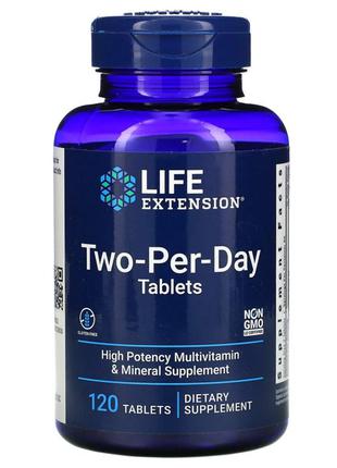Мультивітаміни Двічі на день, Life Extension, 120 таблеток