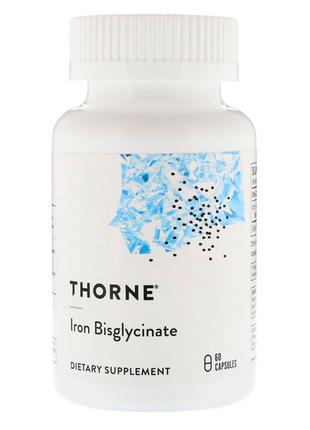 Залізо Бісгліцинат 25 мг, Iron Bigglycinate, Thorne Research, ...
