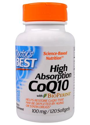 Коензим Q10 Високої Абсорбації 100 мг, BioPerine, Doctor's Bes...
