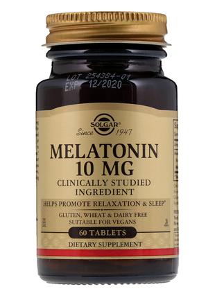 Мелатонин 10 мг, Solgar, 60 таблеток