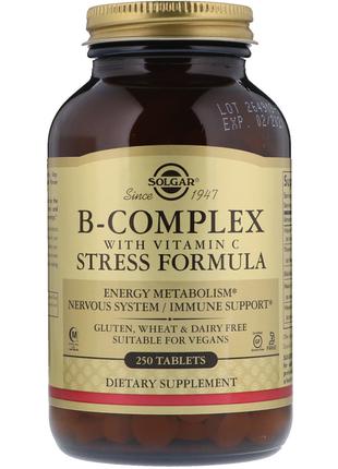 Стресс Формула, В-Комплекс+Витамин С, B-Complex with Vitamin С...