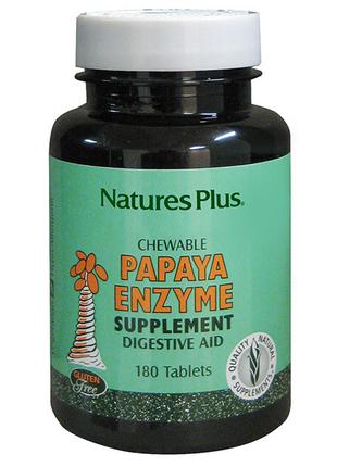 Ферменты Папаи, Natures Plus, 180 жевательных таблеток