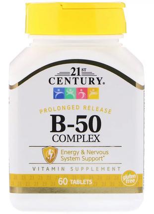 Комплекс B-50, 21st Century, 60 таблеток