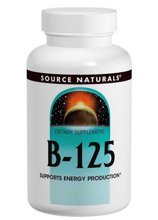 Комплекс Витаминов Группы B 125мг, Source Naturals, 60 таблеток