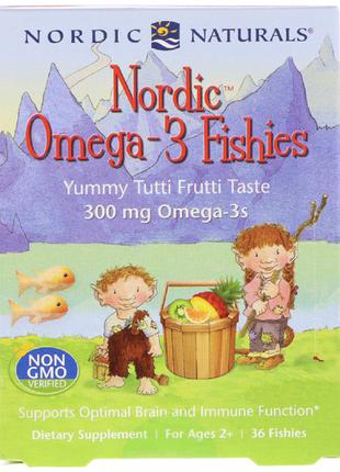 Конфеты в виде рыбок, Nordic Omega-3 Fishies, Nordic Naturals,...