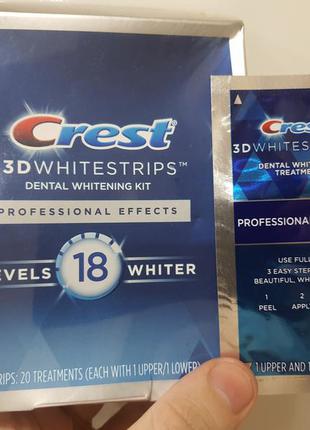 Відбілюючі смужки crest 3d white whitestrips professional e...