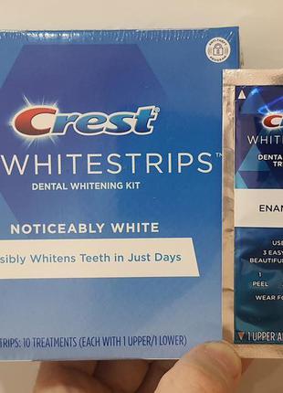Crest noticeably white whitestrips отбеливающие полоски для зу...
