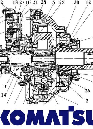 Бортовая передача для спецтехники Komatsu