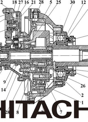 Бортовая передача для спецтехники Hitachi