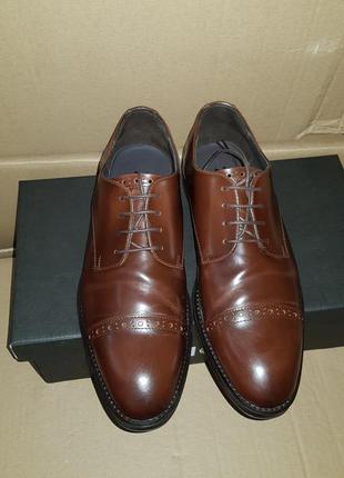 Чоловічі коричневі туфлі zign, 40 розмір