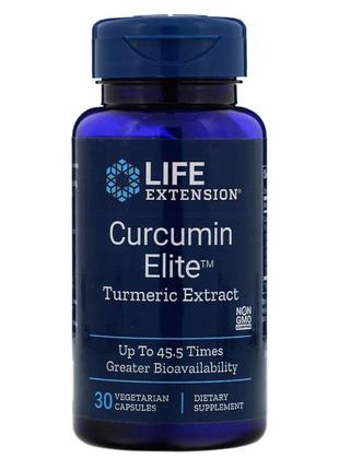 Экстракт куркумы, Curcumin Elite, Life Extension, 30 раститель...