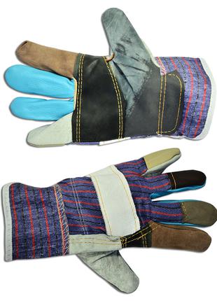Перчатки рабочие Technics кожаные утолщенные L (16-178)