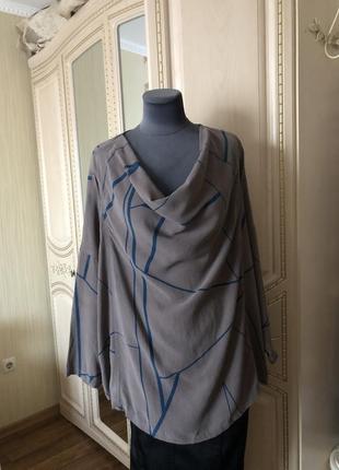 Стильна блузка блуза туніка з шовкової тканини - лиосцел тенсе...