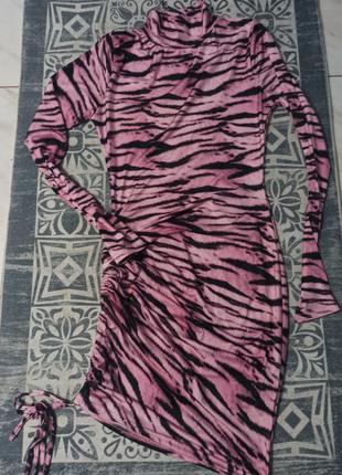 Платье зебра