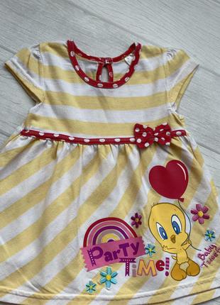 Летнее детское платье на девочку 1-2-3 года.
