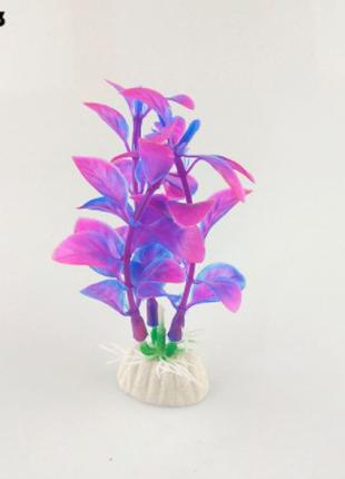 Искусственные растения в аквариум фиолетовые