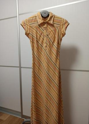 Сукня сорочка мидиполосатое h&m divided розмір s,xs