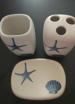 Керамический набор для ванной из 3 предметов