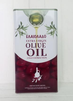 Масло оливковое ЕЛАІОЛАДО Extra Vergine Olive Oil в жестяной б...