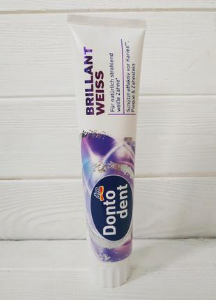 Зубная паста отбеливающая DontoDent Brillant Weiss 125 мл Герм...