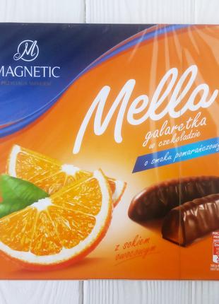 Конфеты желе апельсиновое в шоколаде Mella Magnetic 190г (Польша)