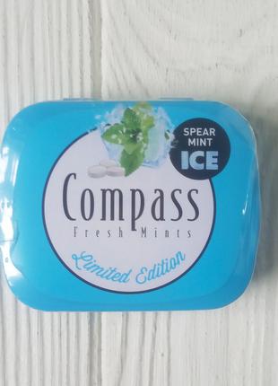Мятные леденцы без сахара Compass Spear Mint Ice 14g Германия