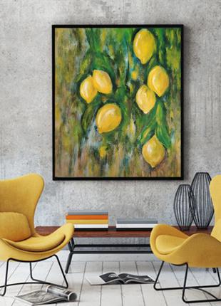 Интерьерная картина "лимоны"