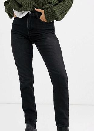 🖤 нові чорні джинси прямого крою слім slim mom мом only peti...