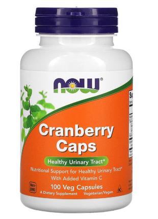 Клюква, Now Foods,Cranberry Caps, 100 вегетарианских капсул
