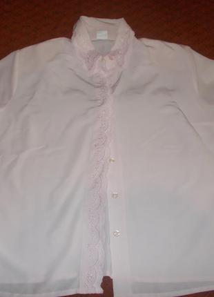 Нежно-розовая  большого размера блуза canda