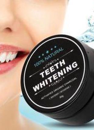 Отбеливатель зубов Miracle Teeth Whitener, черная зубная паста