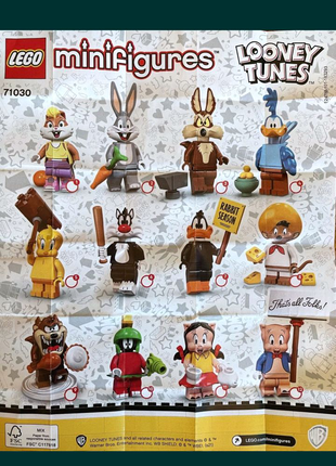 Лего минифигурки луни тюнз LEGO MINIFIGURES LOONEY TUNES 71030