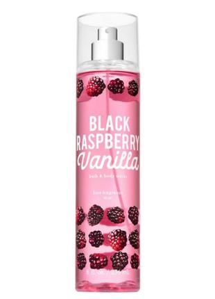 Мист для тела bath and body works - black raspberry vanilla