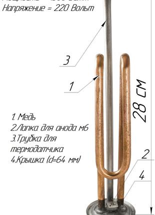 ТЭН для бойлера №37