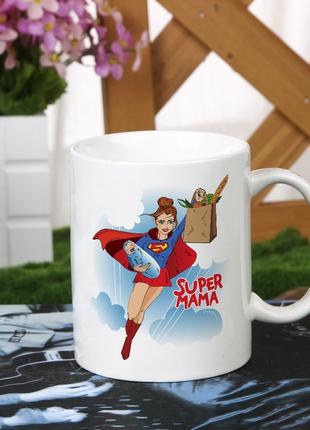 Чашка на подарок для супер мамы