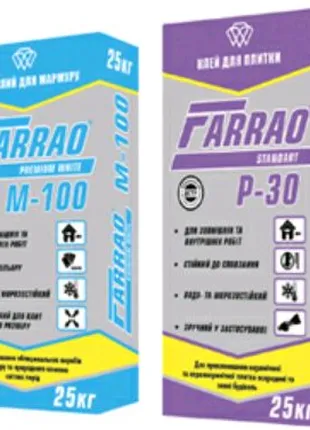 Клей для плитки ТМ "FARRAO"