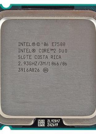 Процессор Intel Core2 Duo E7500 2.93GHz/3M/1066 s775, tray