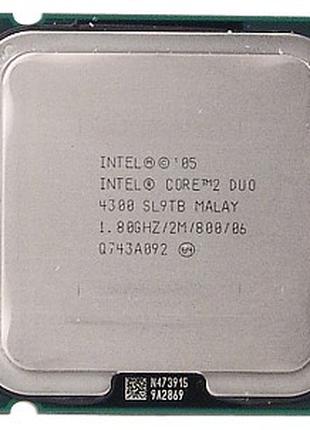 Процессор Intel Core2 Duo E4300 1.80GHz/2M/800 s775, tray