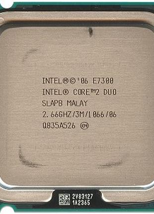 Процессор Intel Core2 Duo E7300 2.66GHz/3M/1066 s775, tray
