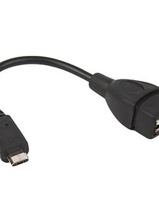 Кабель OTG USB 2.0 AF -> Micro 5P 0.1m
