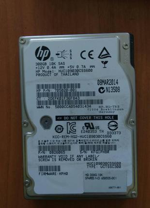 Жорсткий диск для сервера 300 GB Hitachi HGST (0B26011 / HUC10...