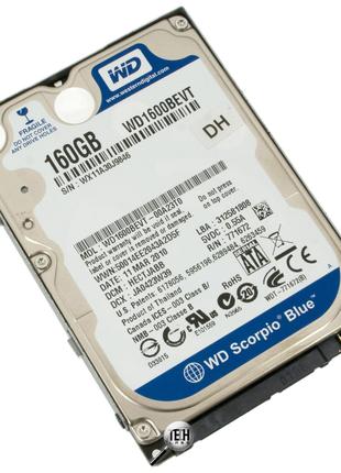 Винчестер для ноутбука 160GB SATA, 2.5" б/у