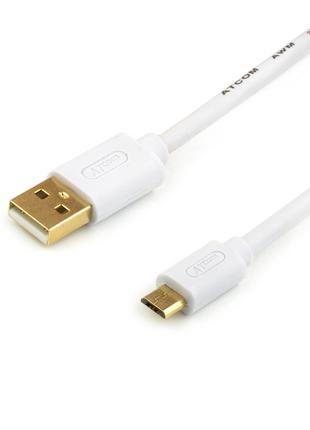 Кабель USB 2.0 AM/micro usb, 0.8м., GOLD