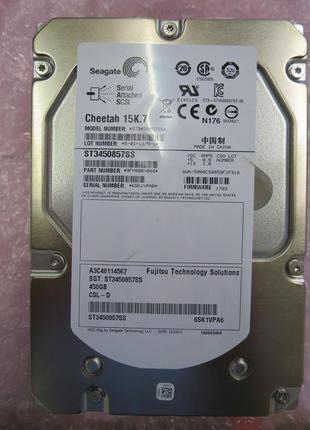 Жесткий диск HDD Seagate 450GB ST3450857SS 3.5 SAS для серверо...